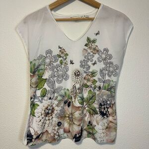 Ted Baker London Teila Gem Gardens Blouse Size 2